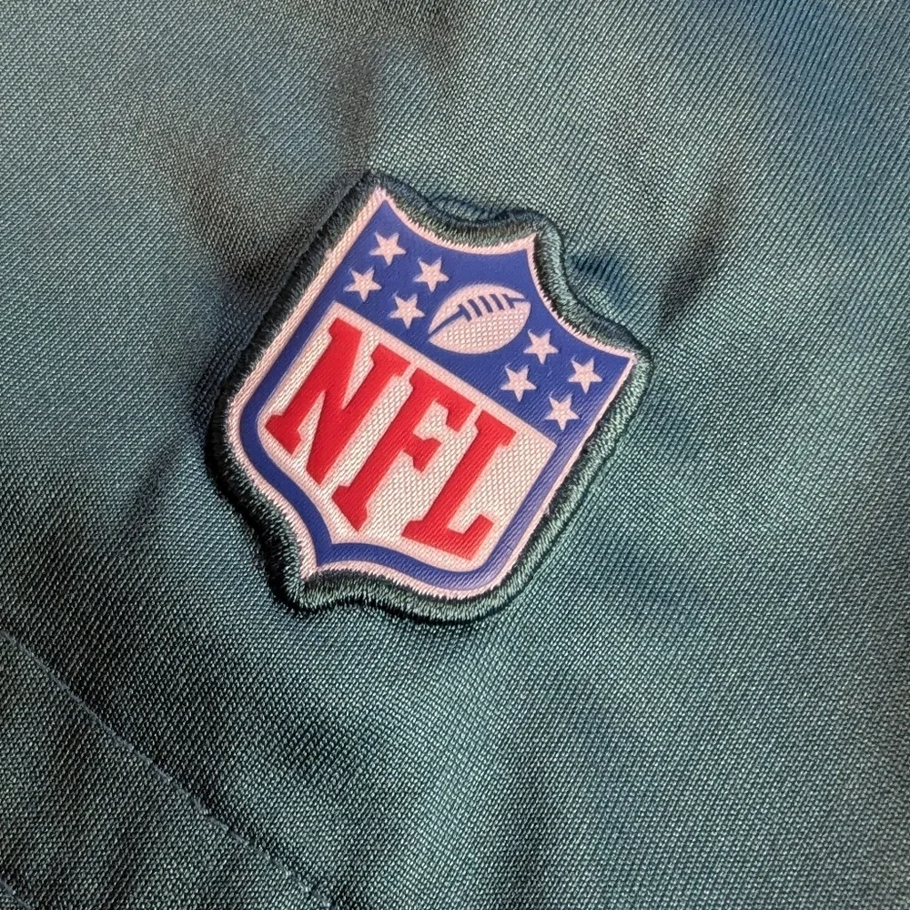 Men’s Nike DRI Fit On Field Philadelphia Eagles Green Collared Polo, Size Large